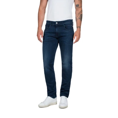 Abbildung von Replay Herren Jeans Anbass Slim Fit mit Power Stretch, Blau (Dark Blue 007), 34W / 36L