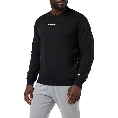 Abbildung von Champion TAPE Crewneck Sweatshirt, Herren, Größe: Small, Black