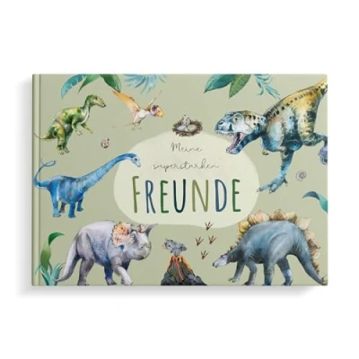 Abbildung von MeinBaby123® Tagebuch Freundschaftsbuch Dino für Kinder