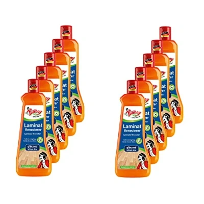 Abbildung von Poliboy Laminat Renovierer Sofort Versiegelung lang anhaltenden Glanz und Schutz Bodenreinigung 10er Pack 10x500ml (5 Liter) Made in Germany