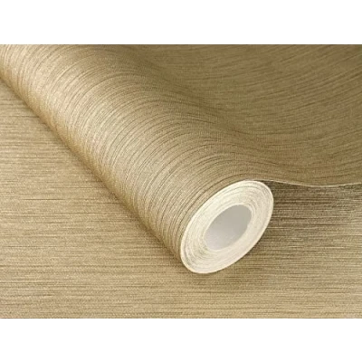 Abbildung von Rasch Tapete 537703 Goldene Vliestapete mit feiner Linien Struktur, Kollektion Curiosity 10,05m x 0,53m
