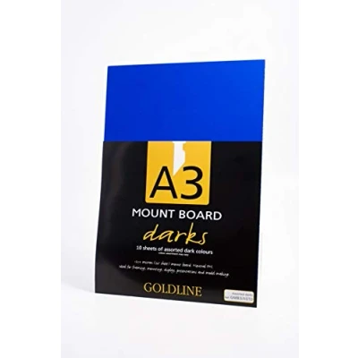 Abbildung von Clairefontaine GMB3/ASTDZ Packung mit 10 laminierten Kartons (1,25mm, DIN A3) 1 Pack dunkelfarbig sortiert