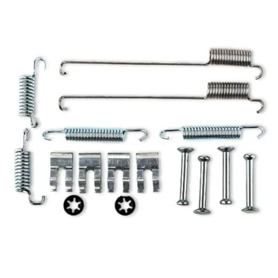 Abbildung von RIDEX 1502A0003 Zubehörsatz, Bremsbacken mit Feder Hinterachse FIAT: Punto II Schrägheck, Panda BRAVO 1, FORD: FIESTA 4, KA Schrägheck