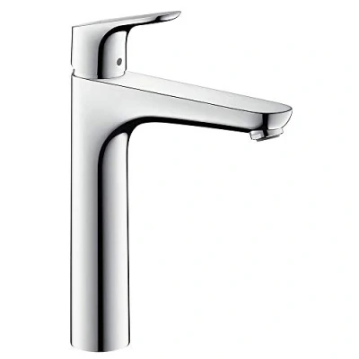 Abbildung von hansgrohe Waschtischarmatur &quot;Focus&quot;, 19cm, mit Zugstangen Ablaufgarnitur, chrom