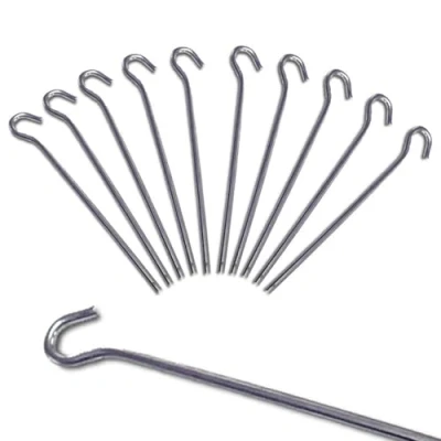 Abbildung von 50 x Heringe 20 cm Felsnagel Zelt Hering Erdnagel 4 mm Stahl Nägel verzinkt