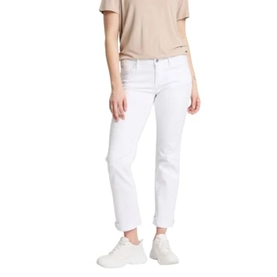 Abbildung von Cross Jeans Damen Rose Regular Fit Weiss White W27 W38 Stretch, Größe:36W / 32L, Farbe:White 081