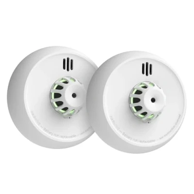 Abbildung von X Sense funkvernetzter Hitzemelder mit versiegelter 10 Jahres Batterie und einfacher Installation, Wärmemelder kompatibel Basisstation, XH02 M, 2 Pack