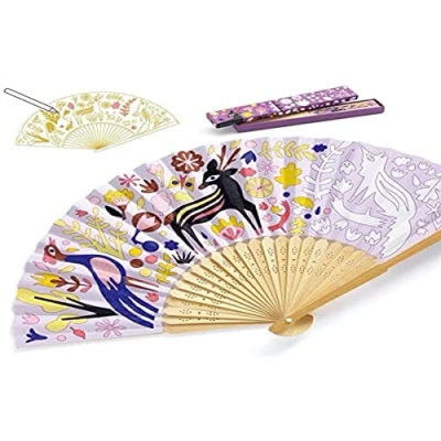 Abbildung von DJECO DJ07945 DIY Abanico Con estuche Apara colorear Federmäppchen, S