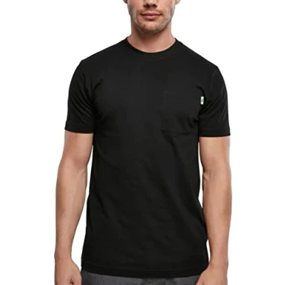 Abbildung von Urban Classics Organic Cotton Basic Pocket TEE Tshirt basic, Herren, Größe: Medium, Schwarz