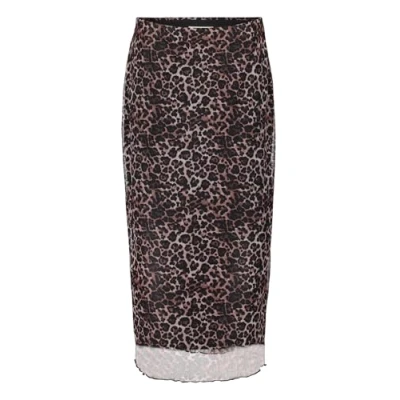 Abbildung von Cartoon MIDI MIT Gummizug Bleistiftrock, Damen, Größe: 44, Camel black