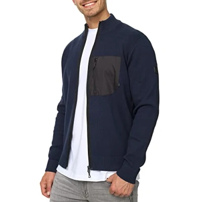 Abbildung von Indicode Jeans Manuel Strickjacke, Herren, Größe: XL, Navy