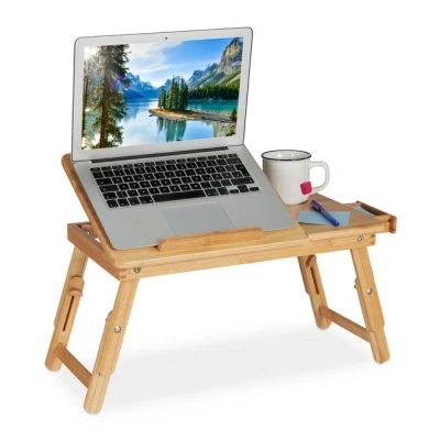 Abbildung von relaxdays Laptoptisch Klappbarer aus Bambus