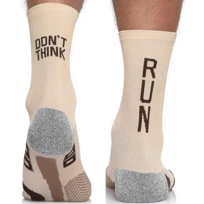 Abbildung von TODO Running RAID CREW Laufsocken mit Lustige Aufschrift, Anti Blasen Socken, Technisch, Socks Men. Bunte Herren 43 46 (Don&#039;t Think Run, 46)