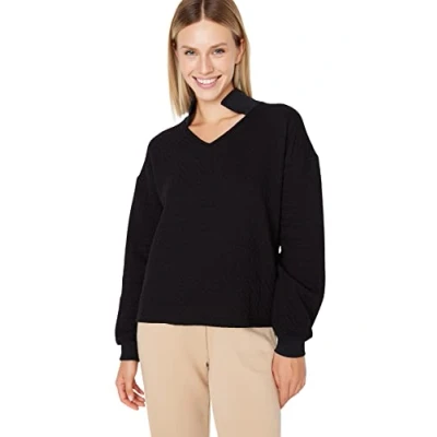 Abbildung von TRENDYOL Damen Twoaw23sw00364/Siyah Sweatshirt, Schwarz, L EU