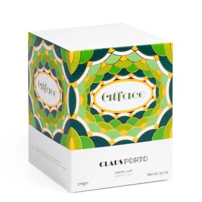 Abbildung von Claus Porto Kerze Alface Green LEAF Candle Duftkerze, Größe: 270 g, Transparent