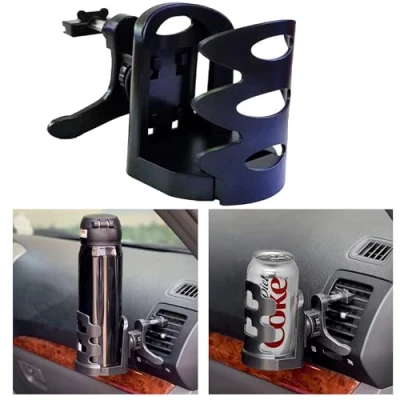 Abbildung von WDEC Auto Getränkehalter, Tragbarer Verstellbarer Becherhalter für die Lüftungsschlitze, Getränkehalter Einstellbar Getränkedosen Thermobecher Kaffeetasse, Cup Durchmesser innerhalb von 7,5cm