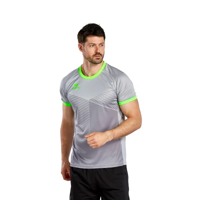 Abbildung von Erima Herren Mantua Trikot (6132305), Silver Grey/Green Gecko, L