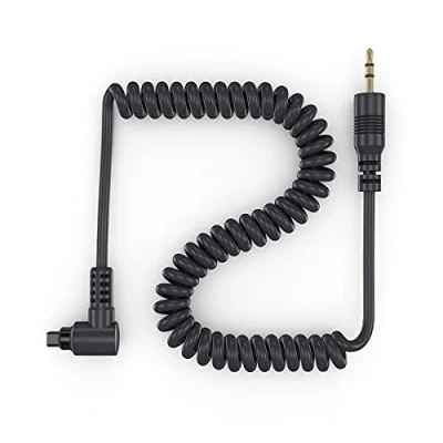 Abbildung von ayex Spiral Adapterkabel Passend für zB Timer Fernauslöser an Canon N3 EOS R5 1D X Mark II 5D IV 5DS 6D 7D 3 1V 10D 20D 20Da 30D 40D 50D