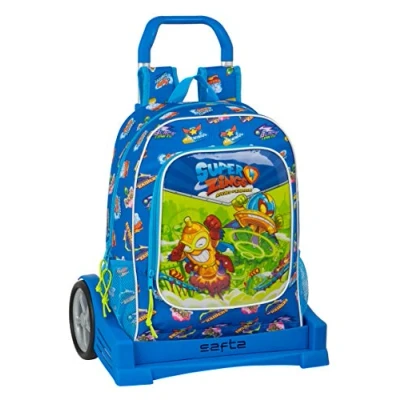 Abbildung von safta Rucksack 522 Ergonomischer Rücken mit Trolley Evolution von Superzings Serie 5, 320 x 140 420 mm, Blau