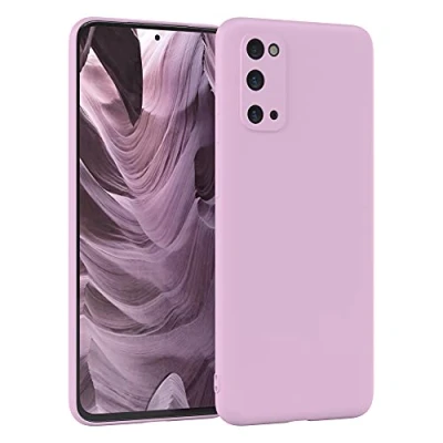 Abbildung von EAZY Case Silikonhülle für Samsung Galaxy S20 Hülle Silikon Violett weich stoßfeste Handyhülle Schutzhülle mit Kameraschutz Dünn Premium Schutz Cover TPU Phone Bumper in Flieder