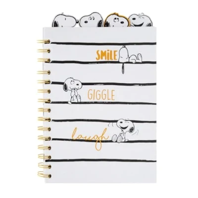 Abbildung von Grupo Erik A5 Projekt Notizbuch mit 4 Trennblättern, Snoopy, Projektplaner, Notizblock A5, Snoopy Merchandise, Schreibwaren, Geschenke, Peanuts