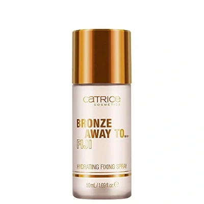 Abbildung von Catrice Bronze Away To... Hydrating Fixing Spray, Nr. C01 Fiji, transparent, für Mischhaut, trockene Haut, erfrischend, fixierend (50ml)