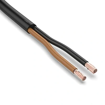Abbildung von AUPROTEC KFZ Kabel 2x1,5 mm² 5m rund FLYY I Rundkabel Schlauchleitung/Fahrzeugleitung Farbcodiert schwarz/braun 2 poliges für Anhänger geeignet