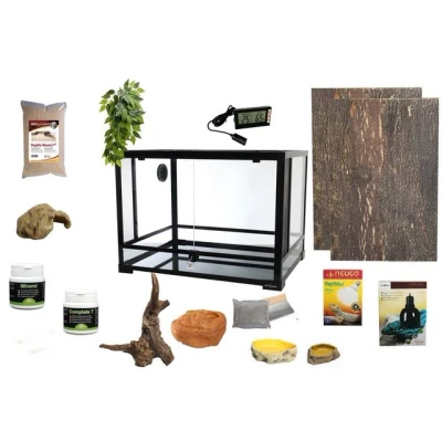 Abbildung von M&amp;S Reptilien Terrarium Komplettset: Für Leopardgeckos (ca. 100 cm Länge)