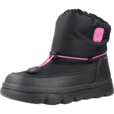 Abbildung von Geox Willaboom GIRL Snowboot/Winterstiefel für Kinder, Größe: 29, Black/fuchsia Schuhe