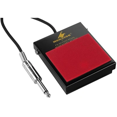 Abbildung von MONACOR Img Stage Line FS 60 Fußpedal für Gitarrenverstärker, rot, O10290