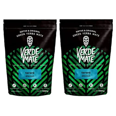 Abbildung von Verde Mate Green Terere Tee Yerba Grün anregender aus Brasilien Glutenfrei (1000g (2x500g))
