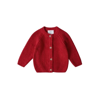 Abbildung von Stellou &amp; friends Unisex Strickjacke für Kinder, Größe: 50/56, Red