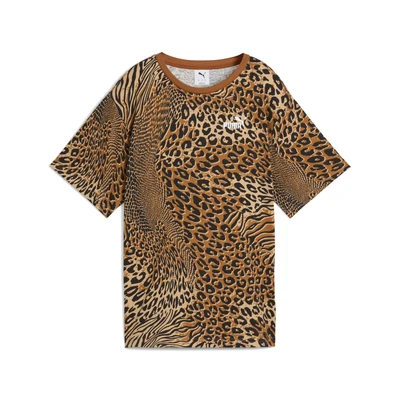 Abbildung von Puma Graphic Animal Relaxed TEE Tshirt print, Damen, Größe: XS, Warm beige
