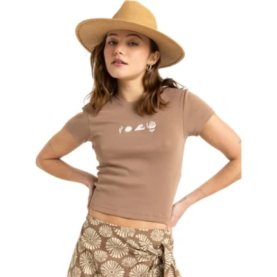 Abbildung von Roxy Damen Beach Love T Shirt, Portabella, M