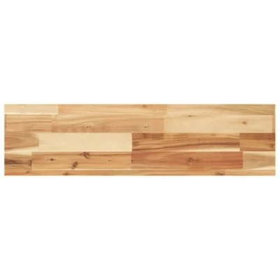 Abbildung von vidaXL Tischplatte, Regalbrett Rechteckig Massivholz, Wandboard Unbehandelte Oberfläche, Wandregal Holzregal Holzplatte, 100x20x4cm Akazienholz
