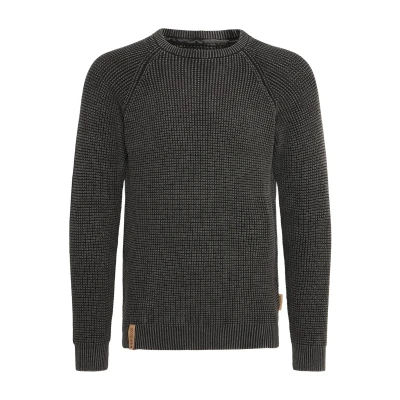 Abbildung von Indicode Jeans Idrockford Strickpullover, Herren, Größe: Small, Black