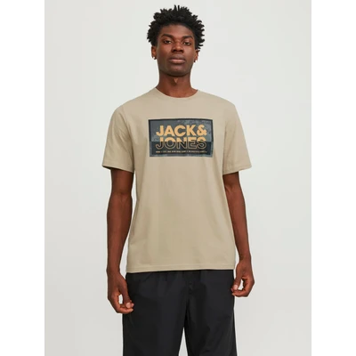 Abbildung von Jack &amp; Jones Tshirt print, Herren, Größe: XS, Crockery