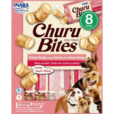 Abbildung von Inaba Churu bites Hundesnacks Huhn mit Lachs