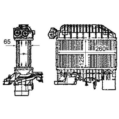 Abbildung von MAHLE ORIGINAL CI 303 000P Ladeluftkühler TOYOTA: Corolla IX Schrägheck, Verso, Avensis II Kombi