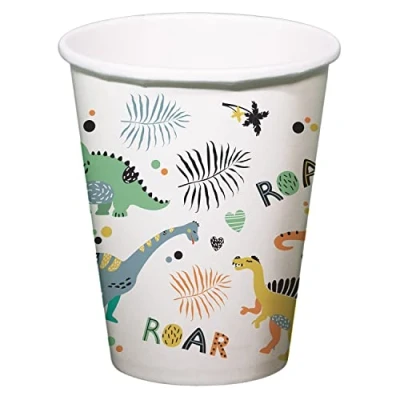 Abbildung von Dinosaurier Pappbecher Roars 250ml 6 Stück
