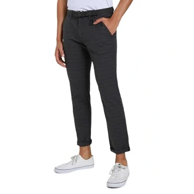 Abbildung von TOM Tailor Denim Structured Chinos WITH BELT Chino grey/brown, Herren, Größe: 30x32, Grey/brown