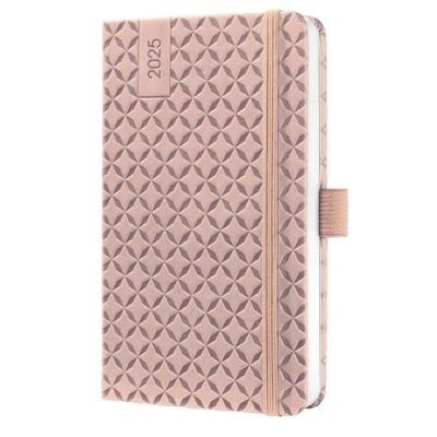 Abbildung von SIGEL J5130 Wochenkalender Jolie 2025, ca. A6, rose, Hardcover, Gummiband, Stiftschlaufe, Einstecktasche, 174 Seiten, vegan, aus nachhaltigem Papier, Terminplaner
