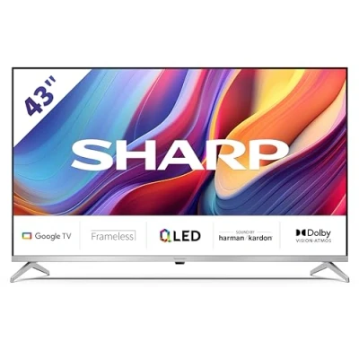 Abbildung von Sharp 4T C43GPx QLED Fernseher (108 cm/43 Zoll, 4K Ultra HD, Google TV, Smart Quantum Dot, QLED, Dolby Atmos, Vision, HDMI 2.1 mit eARC)