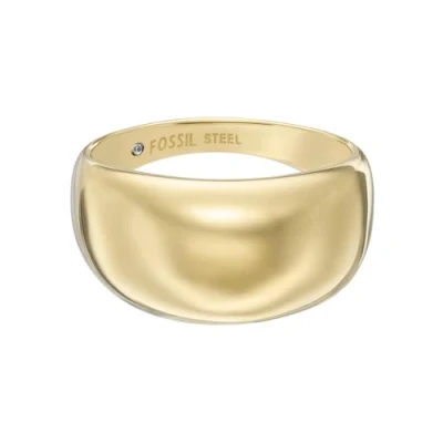 Abbildung von FOSSIL Damen Edelstahlband Ringe, 8, Karamell Gold