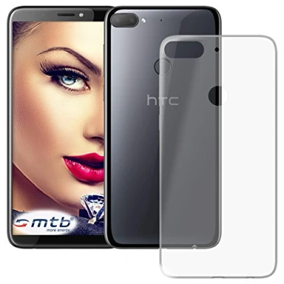 Abbildung von mtb more energy® Schutz Hülle Clear &amp; Slim für HTC Desire 12+, 12 Plus (6.0&#039;&#039;) transparent flexibel TPU Silikon Case Cover Tasche