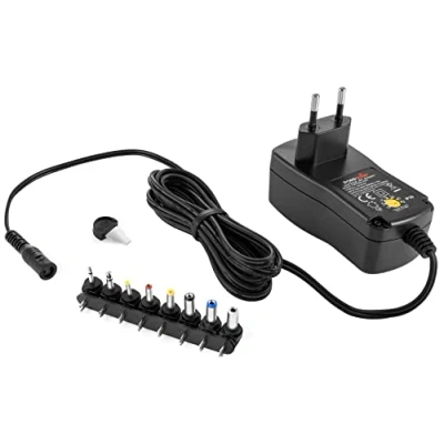 Abbildung von Poppstar Universal Netzteil (Output 3V 4,5V 5V 6V 7,5V 9V 12V DC 1,5A + 8 Stecker)