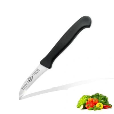 Abbildung von EIKASO Solingen Schälmesser 6cm Klinge aus Molybdänstahl 1.4116 Haushaltsmesser Küchenmesser zum Schälen von Obst Gemüse geeignet Solinger Messer