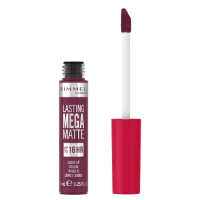 Abbildung von Rimmel London Lasting Mega Matte Flüssiger Lippenstift, langanhaltend, feuchtigkeitsspendend, vegane Formel, 940, Rock me Purple, 7,4 ml