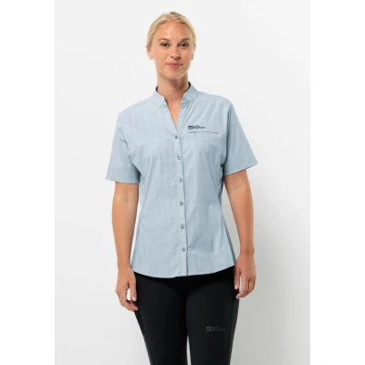 Abbildung von Jack Wolfskin Norbo Hemdbluse, Damen, Größe: Small, Soft blue check