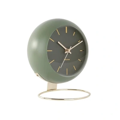 Abbildung von Karlsson [DL] Table Clock Globe Moss Green, des.Armando Breeveld D. 21cm, H. 24,5cm, Depth. 14cm, Excl. AA Battery